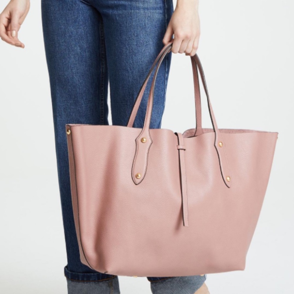 Annabel Ingall Pink Leather Tote Bag